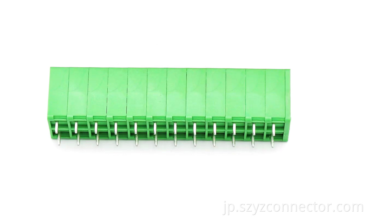 5.0mm Pitch PCB Spring Terminal Bolcks Green